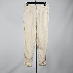 Massimo Dutti Beige Herringbone Knit Pants Size 6